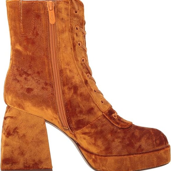 CIRCUS NY by Sam Edelman KIA Boots Womens SZ 5 M Ankle Bootie ORANGE Platform - Picture 5 of 10
